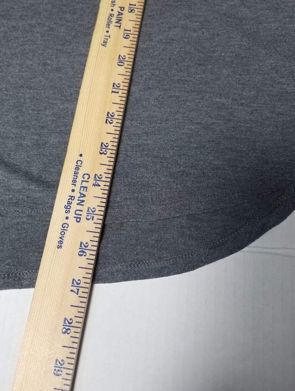 SO WOMEN'S GRAY TEE WITH WHITE LACE POCKET SIZE LARGE - Picture 5 of 12